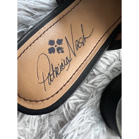 Patricia Nash Flavia Black Perforated Leather Slide Mule Women’s Shoes Size 8.5 - Picture 7 of 7